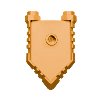 Оружие Lego Щит Pentagonal 22408 6202742 Pearl Gold 4шт Б/У