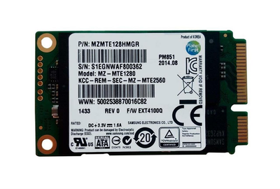 Накопичувач SSD 128GB Samsung PM851 mSATA TLC (MZMTE128HMGR) OEM