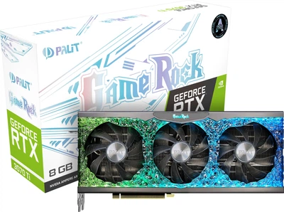 Видеокарта GeForce RTX 3070 Ti 8GB GDDR6X GameRock Palit (NED307T019P2-1047G)