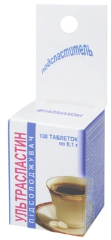 "Ультрасластин" Підсолоджувач FARMAKOM 100 табл./уп. 100 мг (4820025740776)