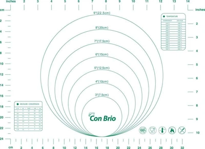 Силіконовий килимок 30х40 см Сon Brio СB-675-Green 2970348