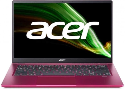 Ноутбук Acer Swift 3 SF314-511 (NX.ACSEU.00A); 14" FullHD (1920x1080) IPS LED матовый / Intel Core i5-1135G7 (2.4 - 4.2 ГГц) / RAM 8 ГБ / SSD 512 ГБ / Intel Iris Xe Graphics / без ОП / Wi-Fi / BT / веб-камера / без ОС / 1.2 кг / красный / подсветка клавиа