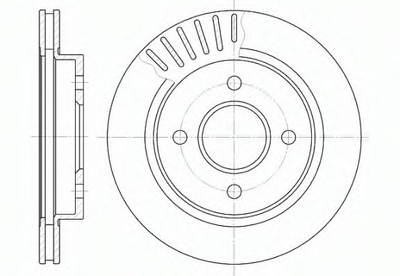 Диск гальмівний FORD MONDEO, задн., вент. Remsa (616010)