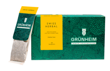 Чай травяной пакетированный Grunheim Swiss Herbal 20 шт