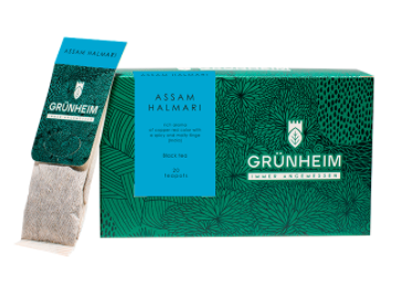 Чай черный пакетированный Grunheim Assam Halmari 20 шт