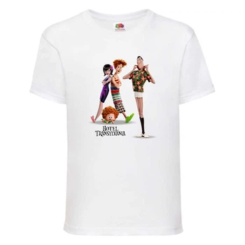 Футболка детская Монстры на каникулах 0014 белая (MNS wh 0014) 140 см