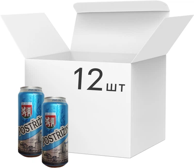 Postrizinske світле фільтроване безалкогольне пастеризоване 0,5 л × 12
