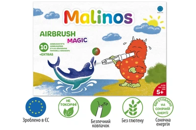 Воздушные фломастеры аэрографы меняющие цвет MALINOS BLOpens Magic 10 8+2+1 шт