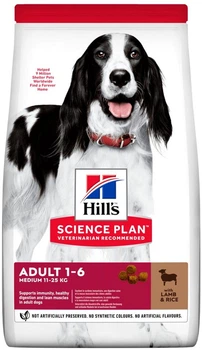 Сухой корм для взрослых собак средних пород Hill’s Science Plan Adult Medium Breed с ягненком и рисом 2.5 кг (052742025223) (604276)