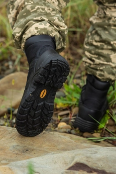 Берці тактичні. Чоловічі ультралегкі бойові черевики Мaxsteel 48 Hi-legs Black (318мм) чорні