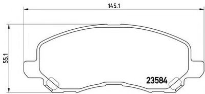 Гальмівні колодки дискові Brembo (P54030)