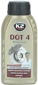 Жидкость тормозная K2 TURBO DOT 4 BRAKE FLUID 0.25 л T124 (K20068)