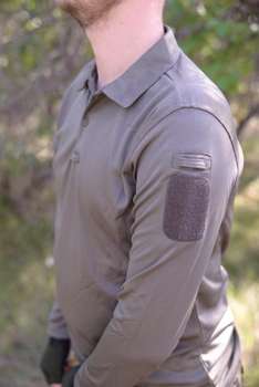 Рубашка-поло с длинным рукавом Single Sword тактическая быстросохнущая M олива