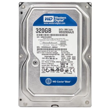 Накопитель HDD SATA 320Gb WD, 8Mb, Caviar Blue (WD3200AAJS) - Refubrished