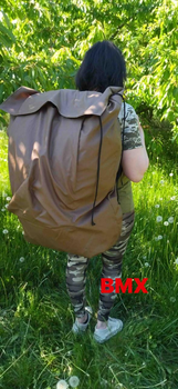 Величезний речовий Баул 200 літрів - рюкзак армійський колір Койот