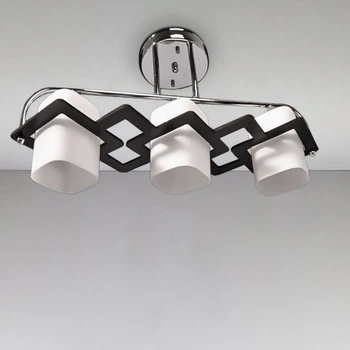 Люстра потолочная Light House SH-18173/3 CR 620*200*250 хром плафон белый