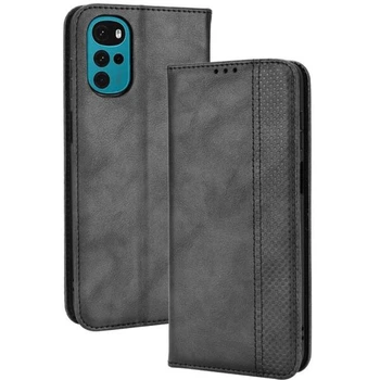 Чехол-книжка Deexe Retro Style для Motorola Moto G22 - Black