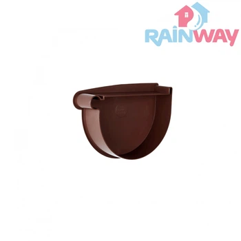 Заглушка лійки ліва RAINWAY 90 система Коричнева