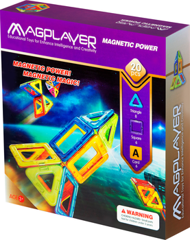 Конструктор магнитный Magplayer 20 элементов (MPA-20)