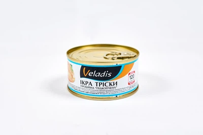 Икра трески Veladis пробойная подкопченная 120гр