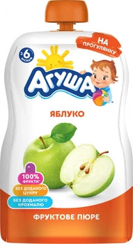 Пюре фруктове Агуша яблуко 90г