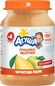 Пюре фруктове Агуша груша-яблуко 190г