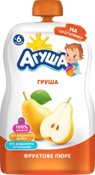 Пюре фруктове Агуша груша 90г