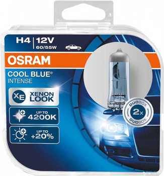 Лампа 12V H4 60/55W (вусики) Р43 OSRAM INTENCE 4200 кв [64193-СBІ]