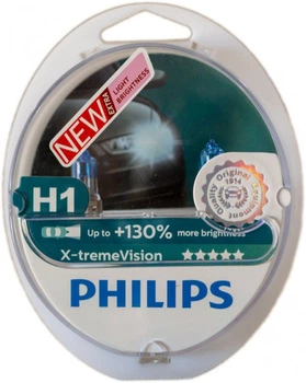 Лампа 12V H1 55W +130% PHILIPS X-tremeVision G-FORCE (12258XVGS2)