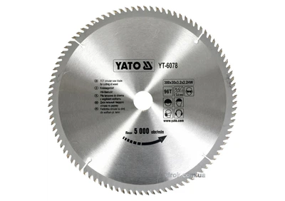 Пильний диск 300x30x96 - по дереву YATO YT-6078