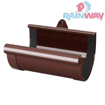 З'єднувач (муфта) ринви RAINWAY 90 система Коричневий