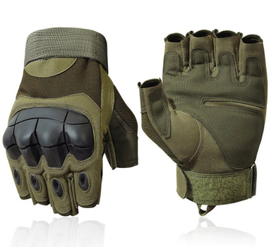 Тактичні рукавички Z902 із відкритими пальцями (XL)
