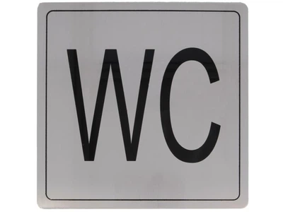 Інформаційна Табличка "WC" AMIG мод.108 нержавіюча сталь (8243)