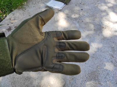 Перчатки военные тактические палые Oakley олива