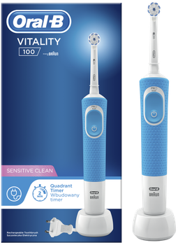 Електрична зубна щітка Oral-B (D100 Vitality Sensi Blue)