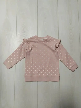 Свитшот розовый в горох H&M 74см (40006563)