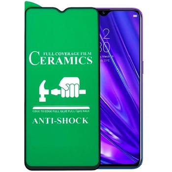 Гибкое защитное стекло Ceramic Glass 9D для Realme 5 Глянцевое