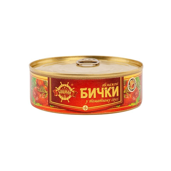 Консерви 240г Боцман бички обжарені ексклюзив з ключем