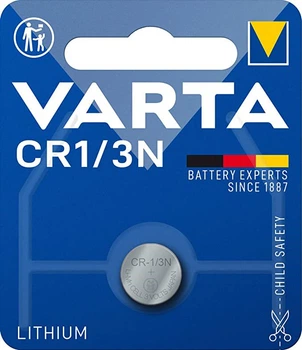 Батарейка литиевая Varta CR1/3N, 3V, блистер 1шт (model 6131)