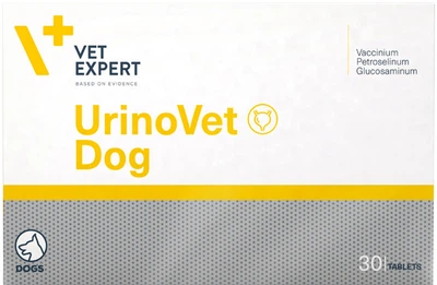Харчова добавка Vet Expert UrinoVet Dog підтримує правильне функціонування сечовидільної системи у собак 30 шт (5907752658181)