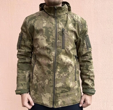 Куртка мужская тактическая Мультикам Combat Турция Софтшел Soft-Shell ВСУ (ЗСУ) XXL 80711