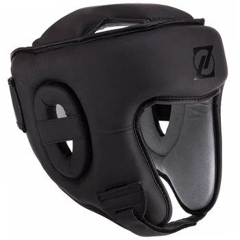 Шлем боксерский открытый с усиленной защитой макушки Zelart Fight Gear 3095 размер M Black