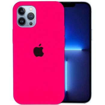Чохол Silicone Case Full Protective (AA) Apple iPhone 13 Pro (6.1") Рожевий / Barbie pink Без бренду