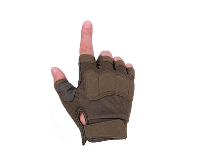Тактичні рукавички безпалі Gloves олива розмір XL (11687)