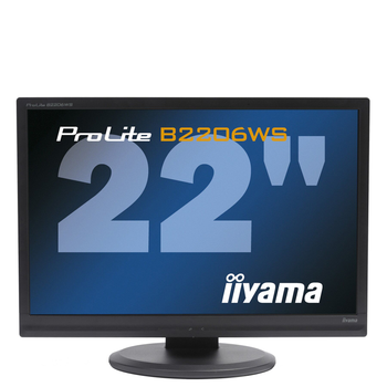 Монитор Б-класс Iiyama ProLite B2206WS-1 / 22" (1680x1050) TN / VGA, DVI / Встроенные колонки 2x 1.0W б/у