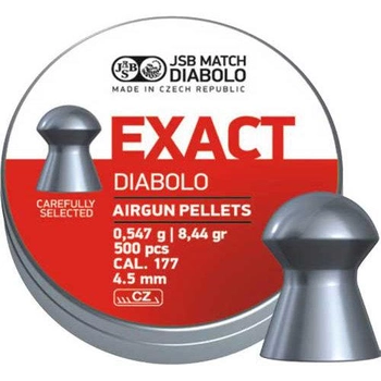 Кулі пневматичні JSB Diablo Exact 4,52 мм 0,547 г 500 шт/уп (546237-500)