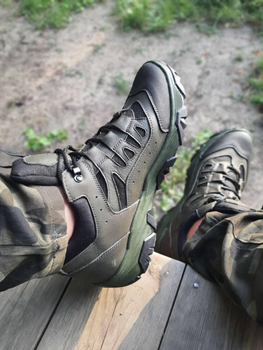 Демісезонні тактичні кросівки темно-зелені розмір 44