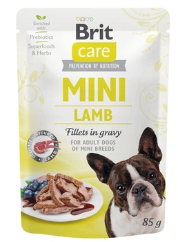 Вологий корм Brit Care Mini для собак, з філе ягняти в соусі, 85 г (1111162665)