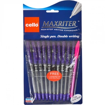 Ручка шариковая Cello Maxriter фиолетовая паста 0,7 мм арт. MAXR-727ф 1шт