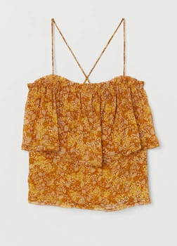 Блуза H&M 40 Коричневий 0755851_01